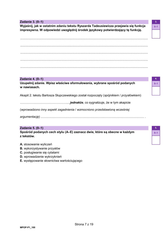 Matura poprawkowa 2026: polski - ARKUSZ CKE 24.08.2026