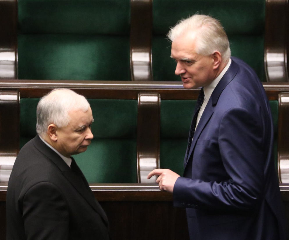 Jarosław Kaczyński i Jarosław Gowin
