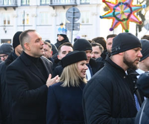 Karol i Marta Nawroccy na Orszaku Trzech Króli