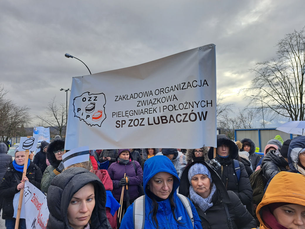 Protest pielęgniarek w Tarnowie