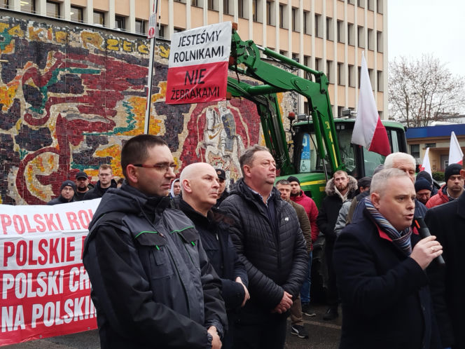 Rolnicy z regionu Siedleckiego protestowali w Siedlcach
