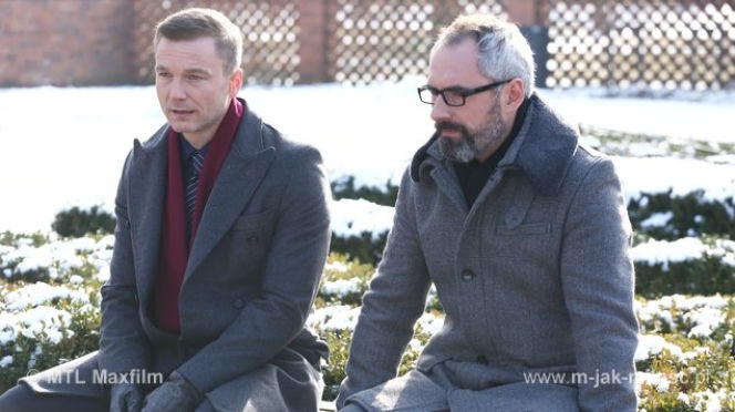 M jak miłość odc. 1136. Andrzej Budzyński (Krystian Wieczorek), Adam Werner (Jacek Kopczyński)