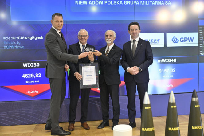 Historyczny debiut na GPW. Niewiadów Polska Grupa Militarna wchodzi na rynek główny