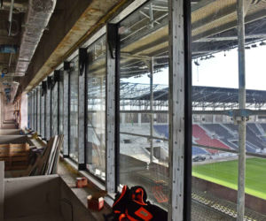 Budowa stadionu w Szczecinie - luty 2022