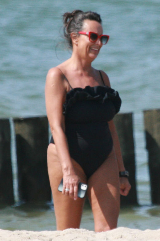 Seksi Anna Korcz na plaży