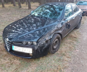 Pijany kierowca staranował radiowóz