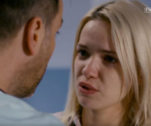 Na dobre i na złe odc. 795. Dominika (Paulina Gałązka), Marcin Molenda (Filip Bobek)