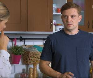 Barwy szczęścia, odc. 2582: Hubert (Marek Molak), Iwona (Izabela Zwierzyńska)