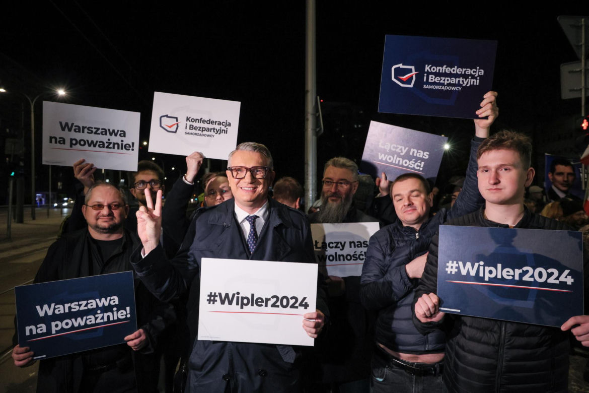 Siedziba TVP przy ul. Woronicza. Przedwyborcza debata kandytatów na prezydenta Warszawy