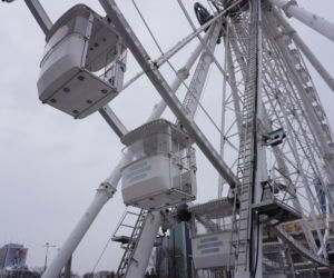 Jarmark Warszawski na placu Defilad na kilka dni przed startem imprezy