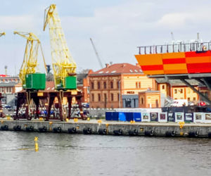 Budowa Morskiego Centrum Nauki w Szczecinie - kwiecień 2021