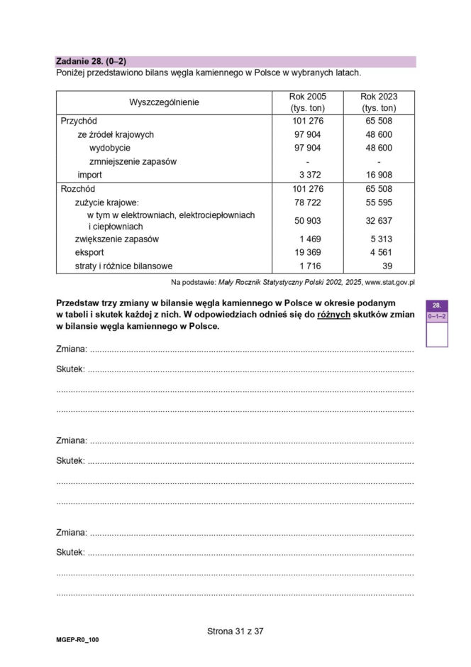Próbna matura 2026 geografia. Wszystkie ODPOWIEDZI i ARKUSZE CKE i 15.01.2026.