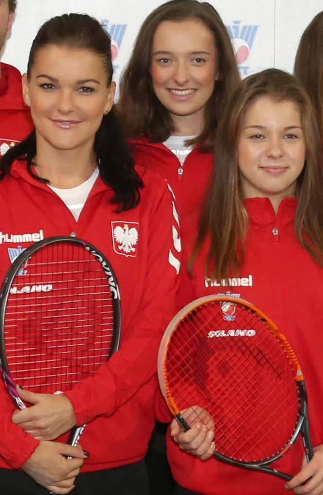 Sesja tenisowej reprezentacji Polski - Agnieszka Radwańska, Iga Świątek, Maja Chwalińska i inni