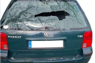 Zaparkowany samochód ostrzelany w Sokołowie Podlaskim?