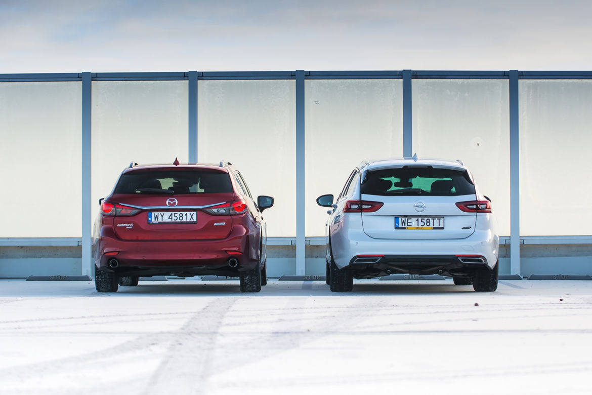 Mazda 6 Sport Kombi 2.2D 184 KM AT6 AWD vs. Opel Insignia Sports Tourer 2.0 CDTi 210 KM AT8 AWD