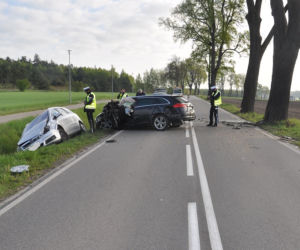 Wypadek na trasie Działdowo-Kozłowo. Dwie osoby w szpitalu