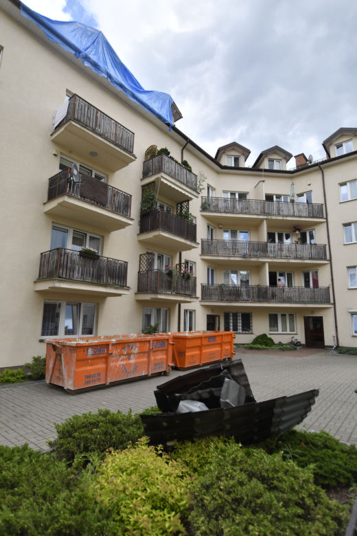Piorun uderzył w blok i zniszczył nam mieszkania