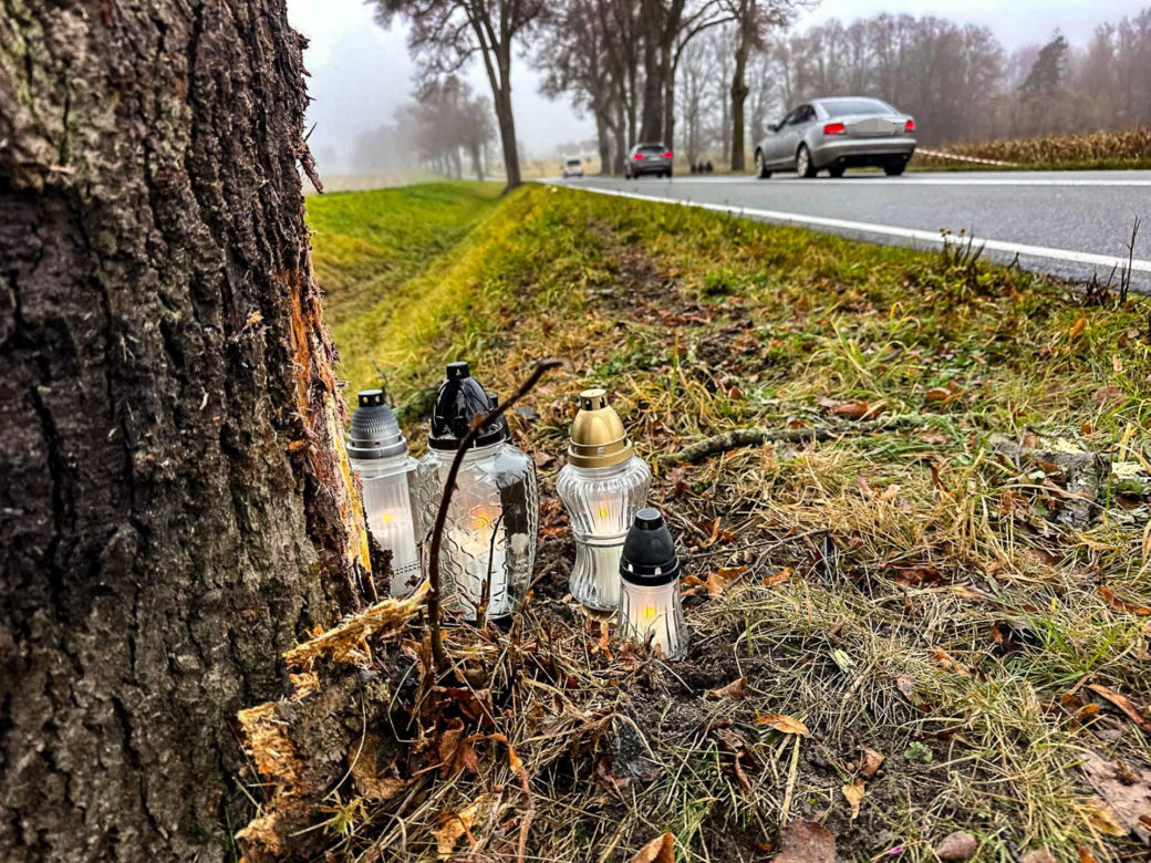 Ostatnia randka Huberta i Mileny. Roztrzaskali się o drzewo. 300 metrów od domu.