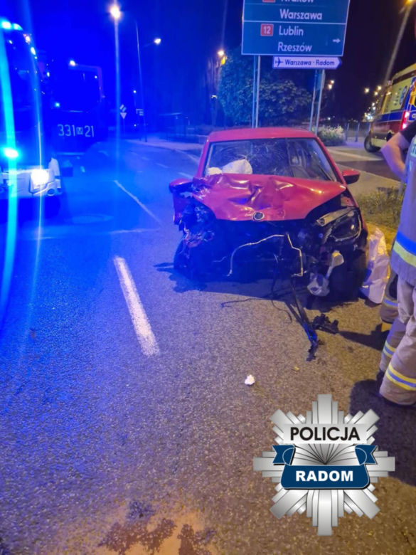 Wypadek w Radomiu