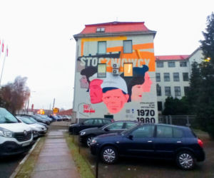 Mural na rocznicę Szczecińskiego Grudnia 1970