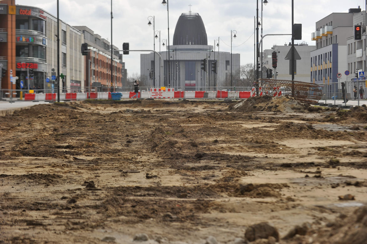Tak wygląda budowa tramwaju do Wilanowa