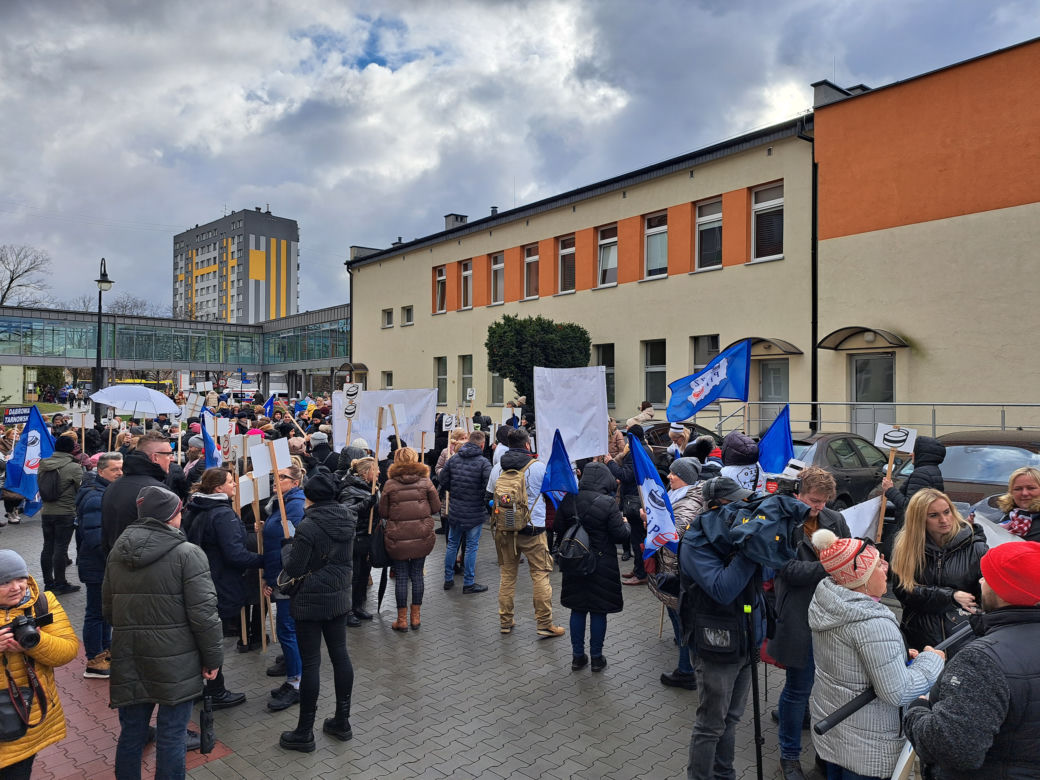 Protest pielęgniarek w Tarnowie