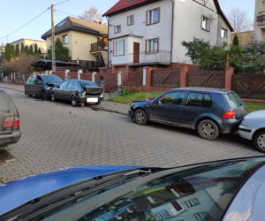 Wypadek w Olsztynie. 67-latka zniszczyła cztery samochody