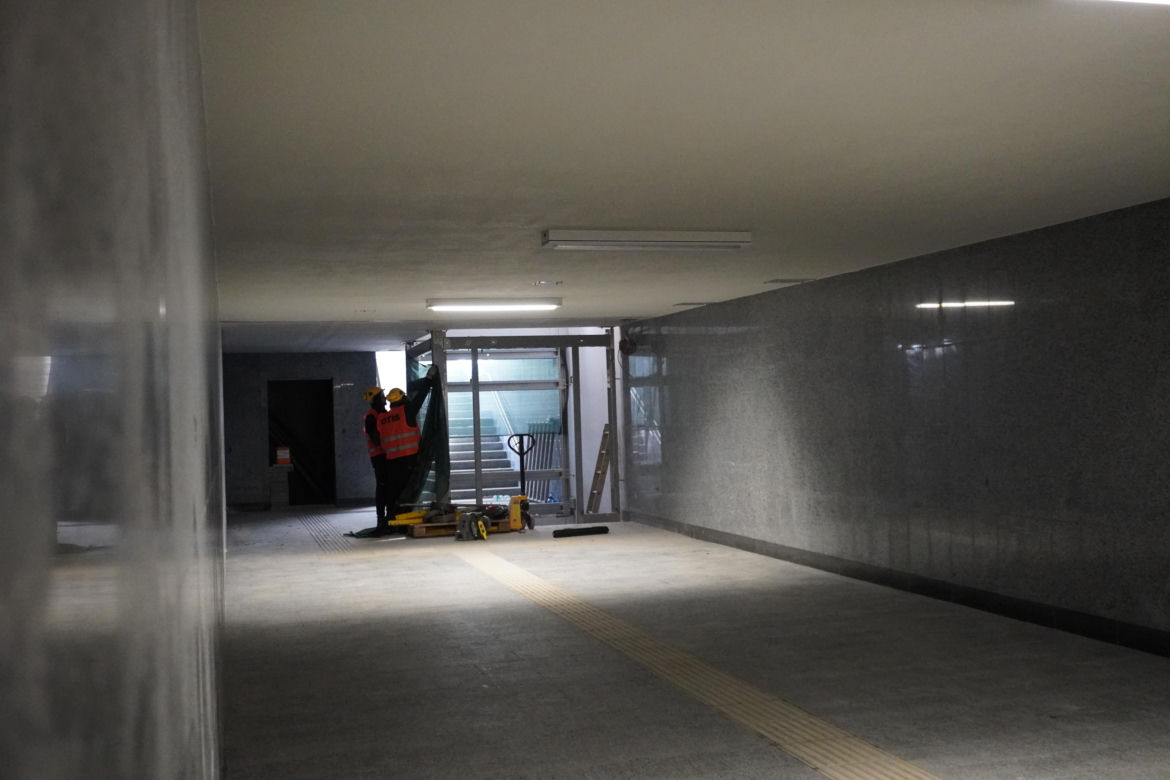 Tunel pieszo-rowerowy przy dworcu PKP w Białymstoku