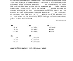 Matura 2020 ARKUSZE CKE: Niemiecki podstawowy
