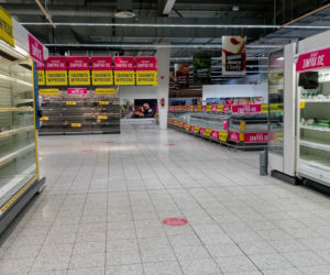 Ostatnie chwile działalności hipermarketu Tesco w Szczecinie