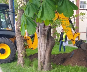 Oparator koparki uszkodził gazociąg. Droga S7 zablokowana