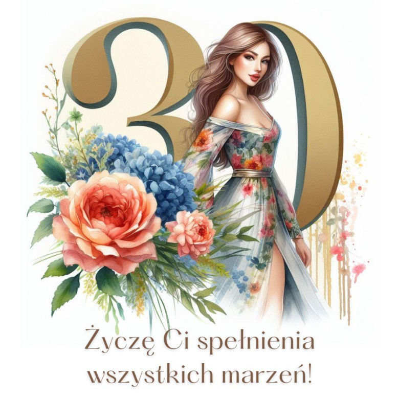 Kartki na 30 urodziny do ściągnięcia za darmo
