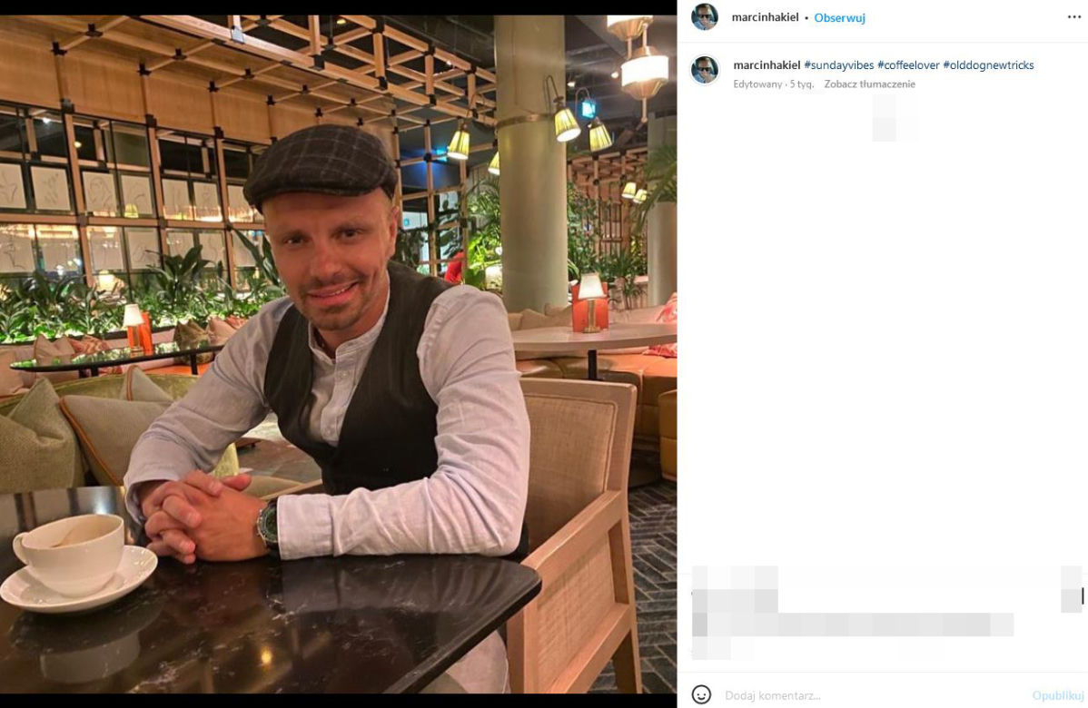 Marcin Hakiel spędza weekend z tajemniczą blondynką