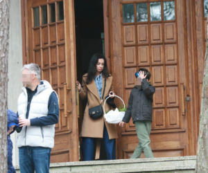 Marta Kaczyńska ze święconką