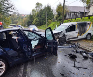 Cztery osoby w szpitalu po wypadku w Librantowej! ZMIAŻDŻONE bmw