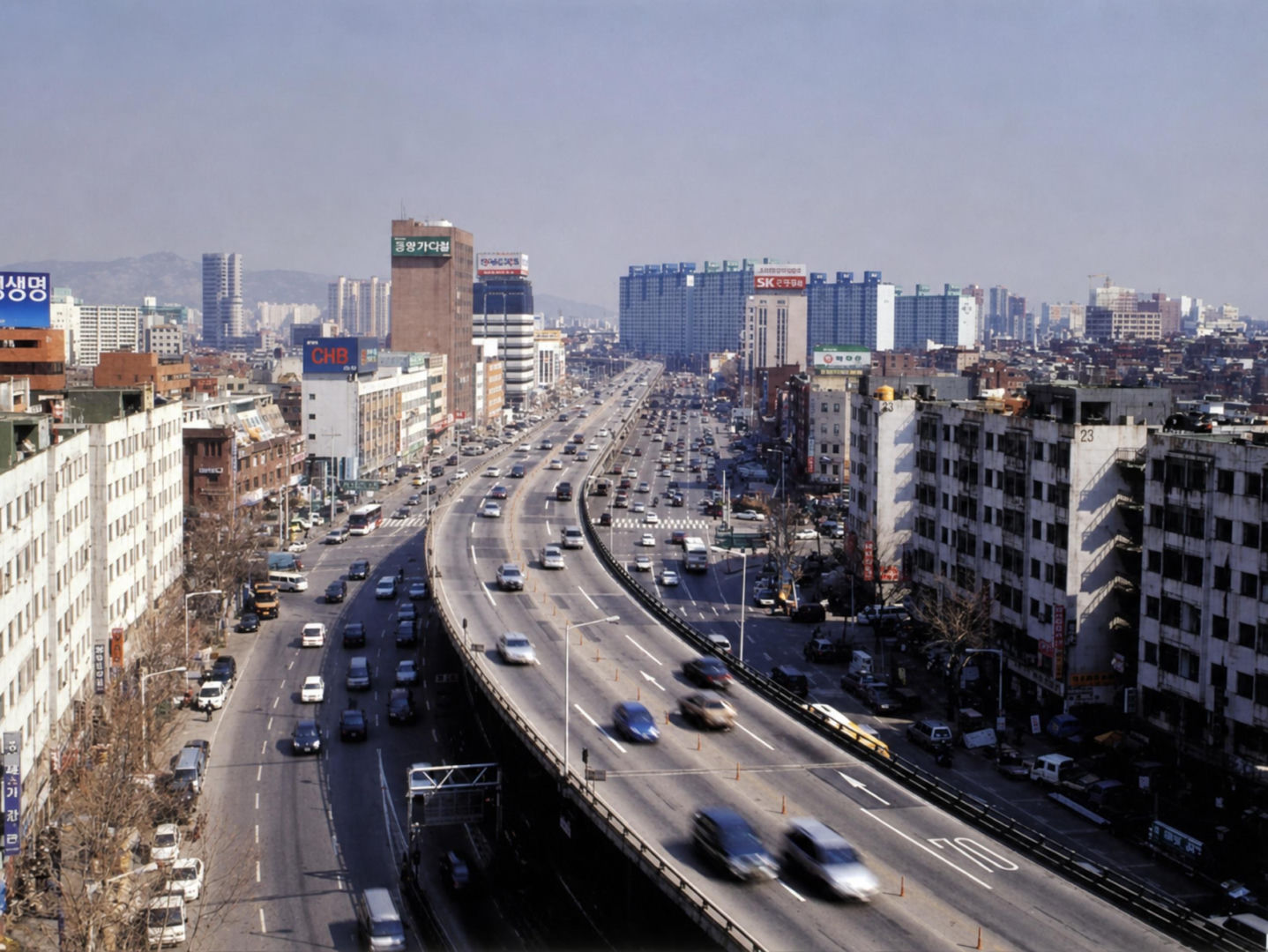 Cheonggyecheon w Seulu - zdjęcia archiwalne