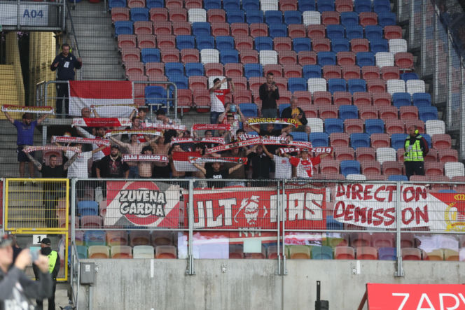 Górnik Zabrze - AS Monaco: Zdjęcia kibiców i zawodników z meczu eliminacji Ligi Konferencji