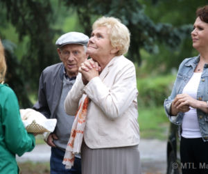M jak miłość odc. 1171. Barbara (Teresa Lipowska), Lucjan (Witold Pyrkosz), Marysia (Małgorzata Pieńkowska)