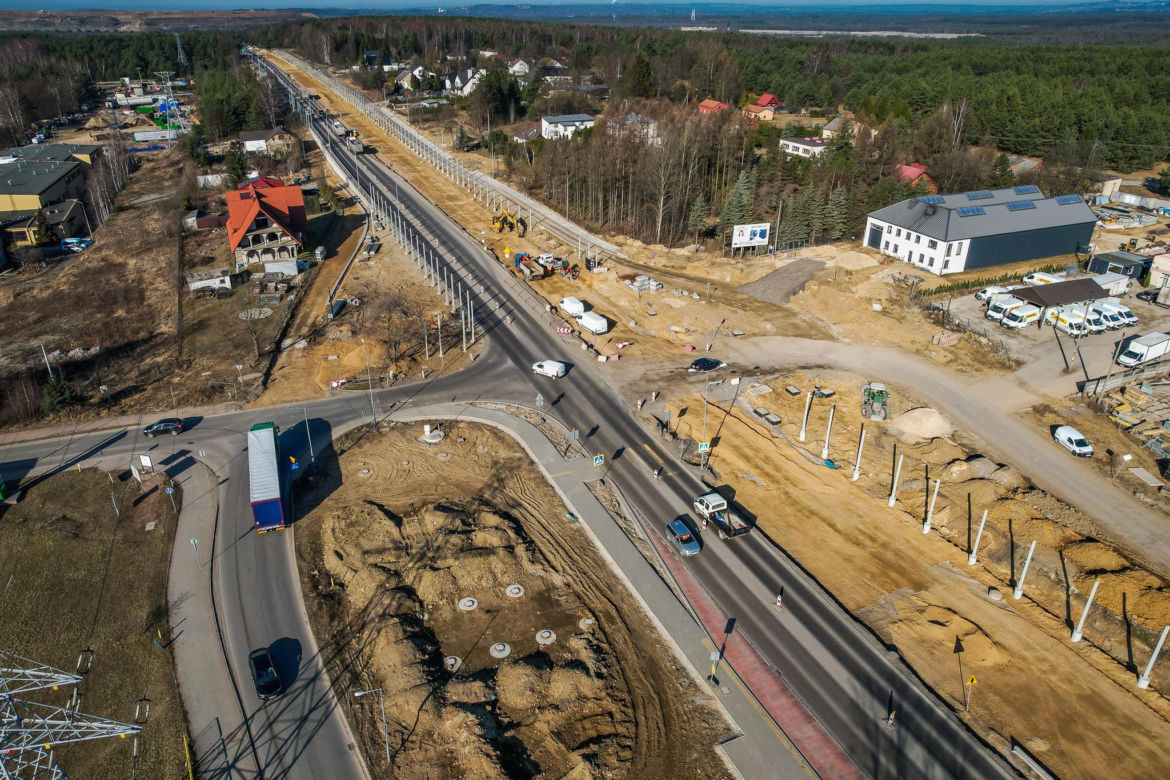 Przebudowa DK94 w Olkuszu - marzec 2026