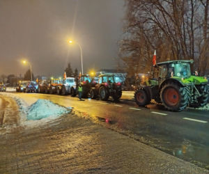 Protest rolników na spotkaniu z ministrem rolnictwa na Uniwersytecie w Siedlcach