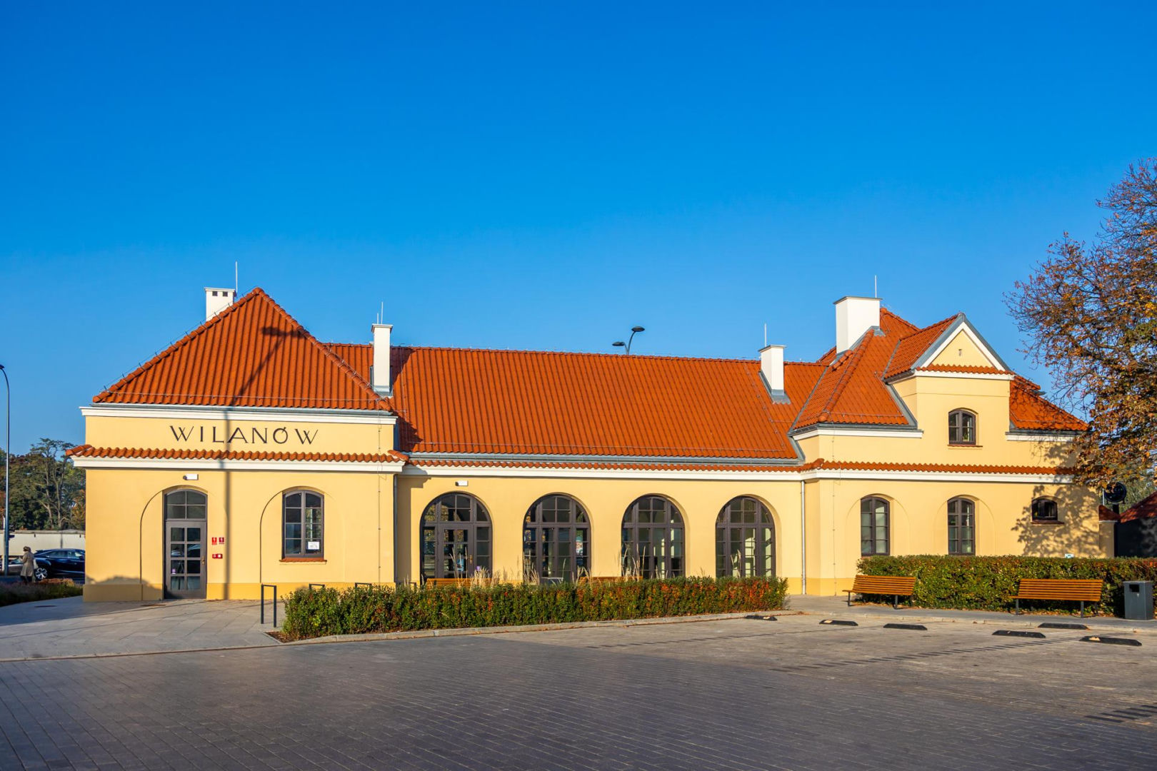 Dawny dworzec Kolei Wilanowskiej w Warszawie po remoncie