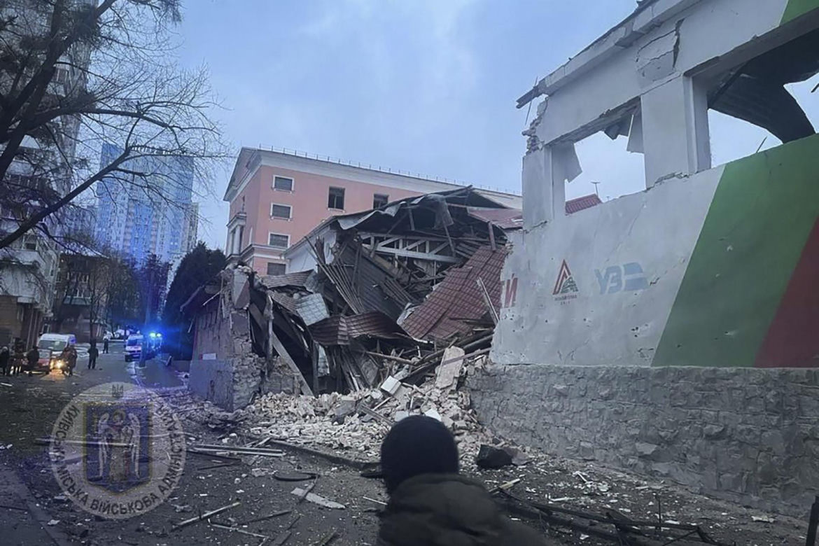 Wojna w Ukrainie. Atak rakietowy na Kijów