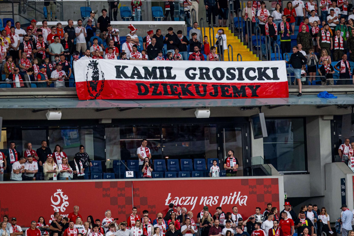 Pożegnanie Kamila Grosickiego na meczu Polska - Mołdawia