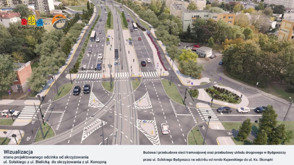 Wizualizacje trasy tramwajowej na Szwederowo w Bydgoszczy