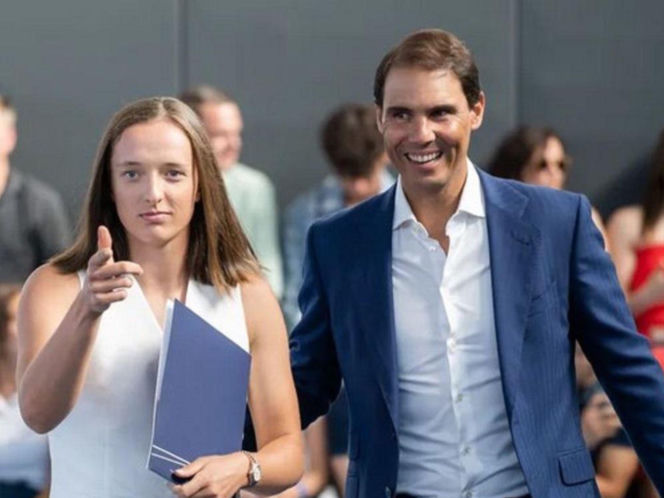 Iga Świątek i Rafael Nadal