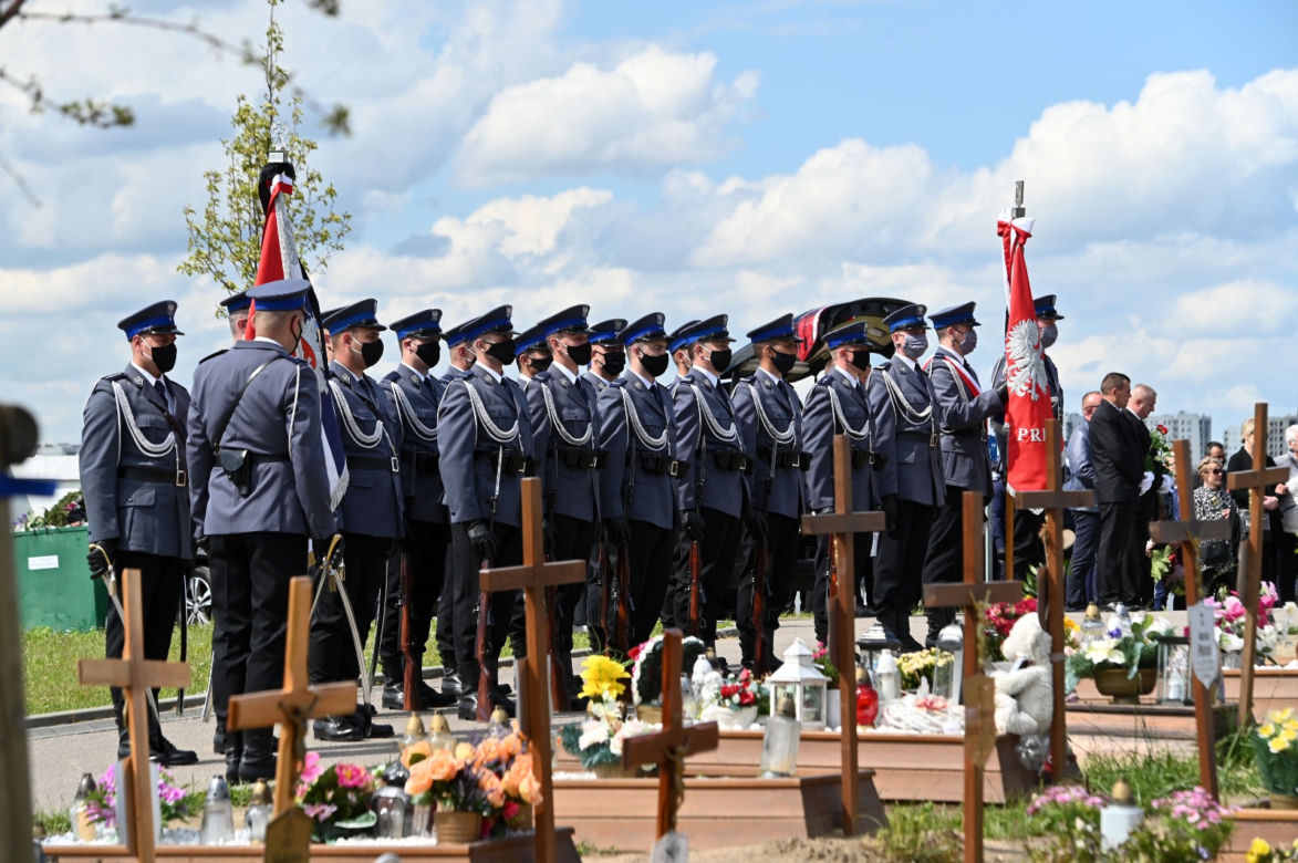 Pogrzeb policjanta, który zginął w wyniku wypadku w Gdyni