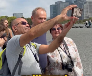 Donald Tusk biega po Tokio