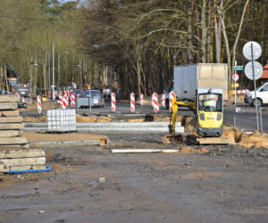 Budowa węzła Głębokie - marzec 2021