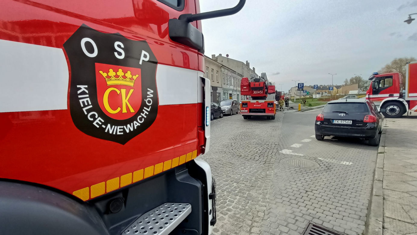 Pożar w ścisłym centrum Kielc. Wielka akcja straży pożarnej! Co tam się stało?