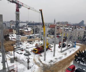 Bydgoszcz: Parking na Grudziądzkiej rośnie w oczach. Zobacz zdjęcia z placu budowy